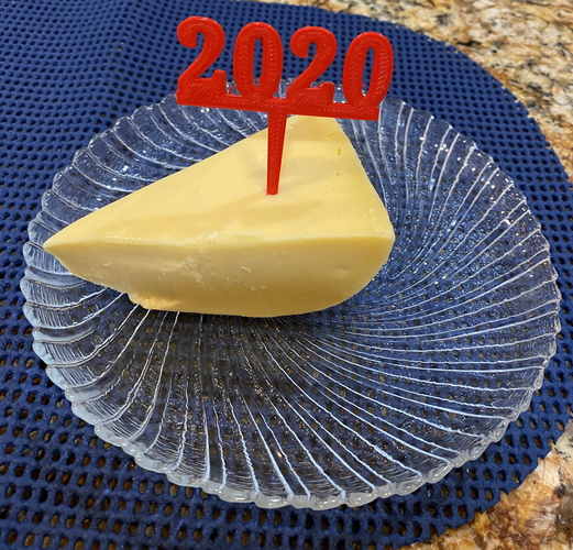 2020 New Years Party Picks and Swizzle Sticks 3D Print 276457