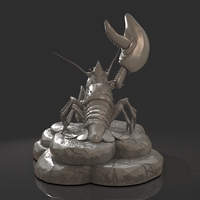 Lobster Ready for 3D Print - Thumbnail 4
