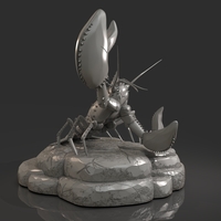 Lobster Ready for 3D Print - Thumbnail 7