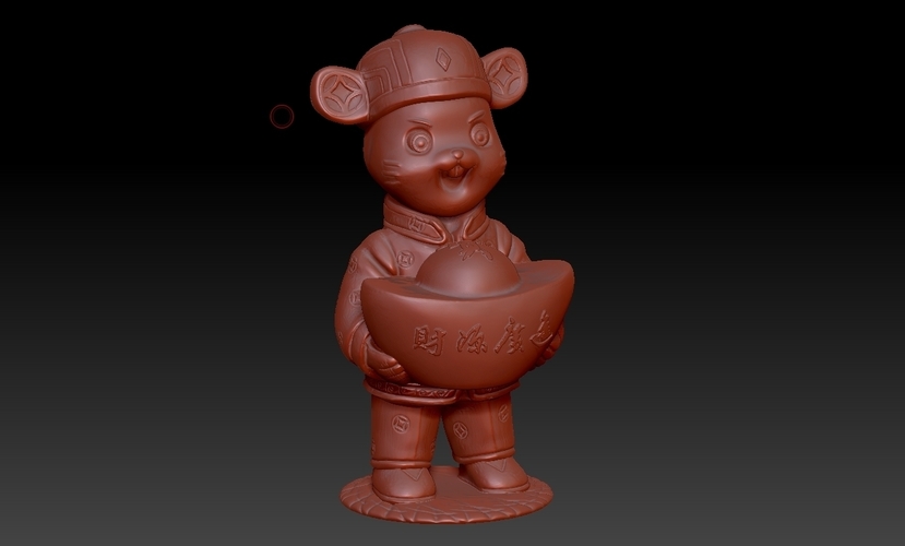 Money Rat Chinese Year - a lot of financial resources 3D Print 276572