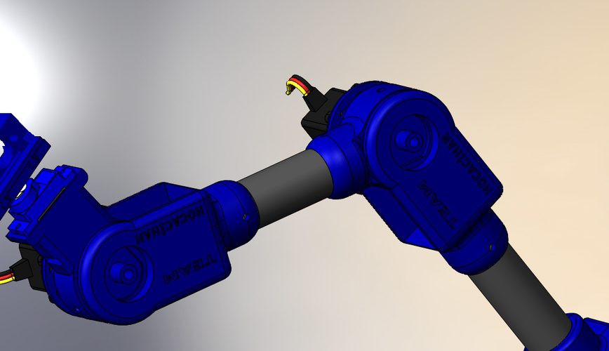 Robot Arm 5 Axis Servo Motors 3D Print 276584