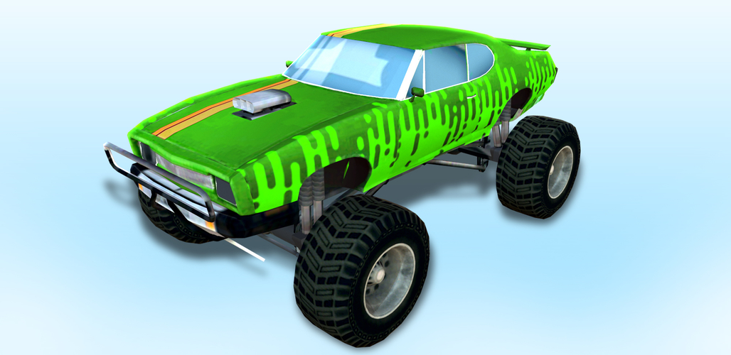 Green Monster Truck 3D Print 276623