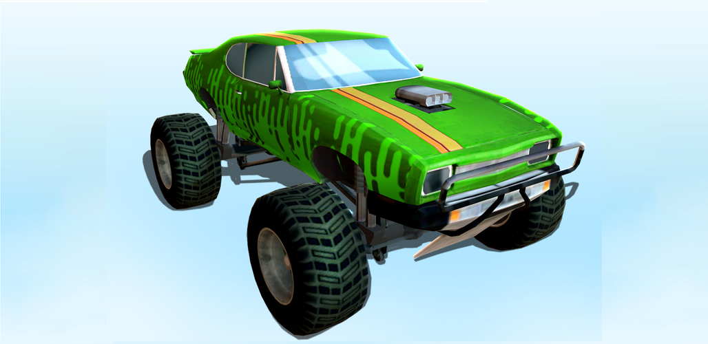 Green Monster Truck 3D Print 276625