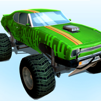 Small Green Monster Truck 3D Printing 276625