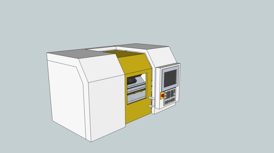 1/12 scale CNC Lathe assemble model -1 3D Print 276645