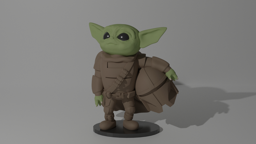 Baby Yoda Mandalorian 3D Print 276694