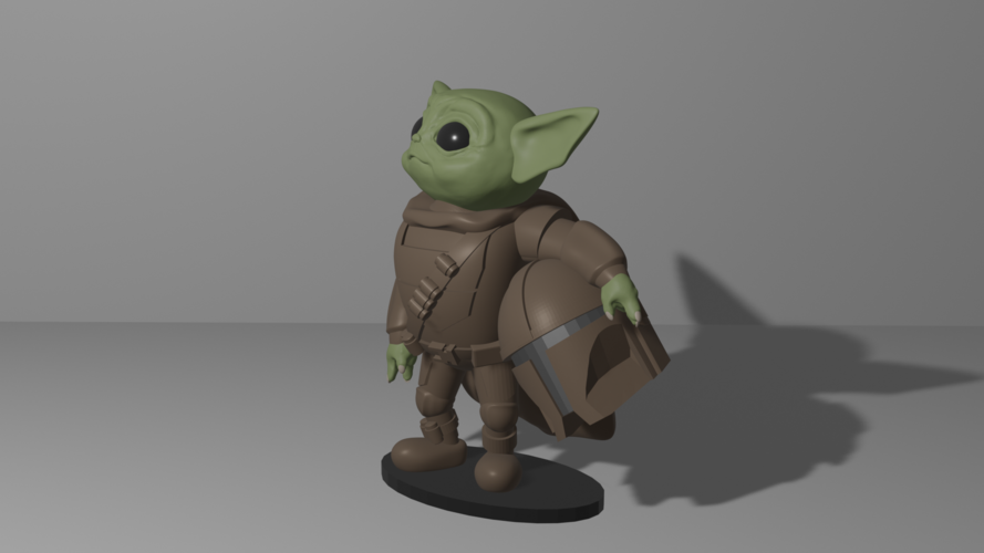 Baby Yoda Mandalorian 3D Print 276695