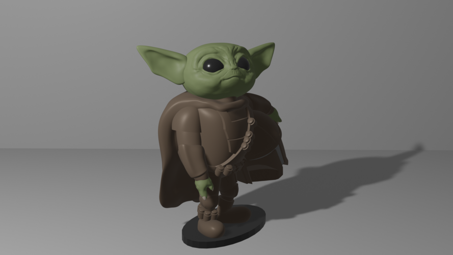 Baby Yoda Mandalorian 3D Print 276696