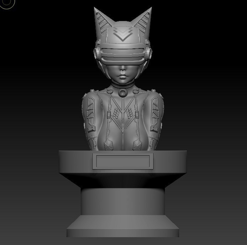 cyberpunk girl  Bust 3D Print 276774