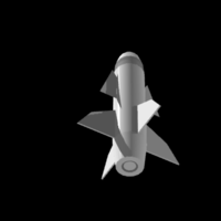 Small J1 2020 Missile Model 3D Printing 276808