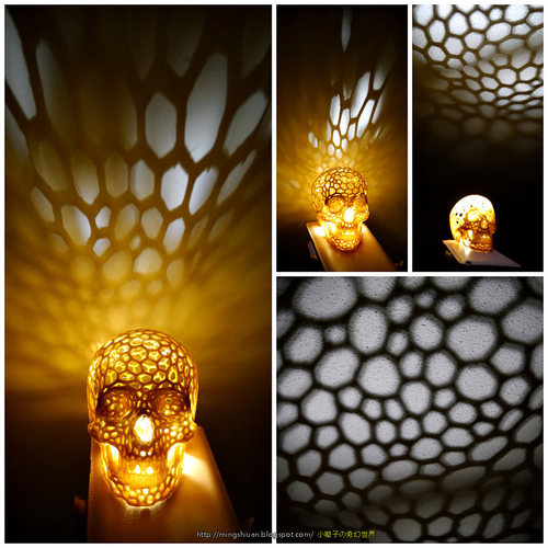 Skull lamps - Voronoi Style 3D Print 27686