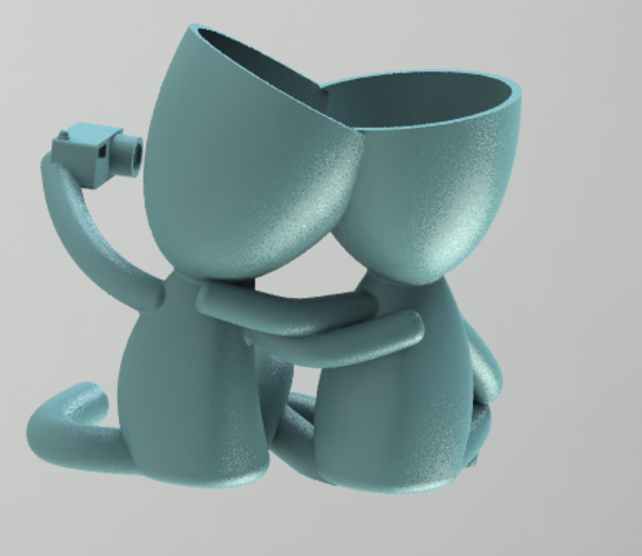 Plant vase selfie 3D Print 276867