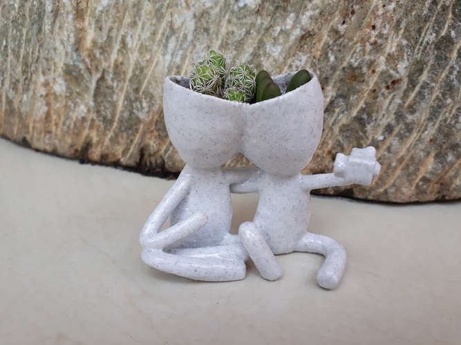 Plant vase selfie 3D Print 276871