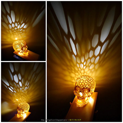 Skull lamps - Voronoi Style 3D Print 27688