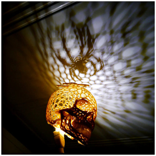 Skull lamps - Voronoi Style 3D Print 27689