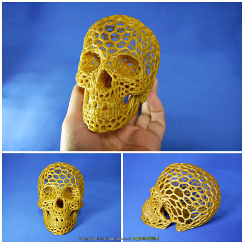 Skull lamps - Voronoi Style 3D Print 27692
