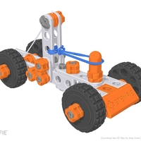 STEMFIE rubber-band-driven car - Thumbnail 3