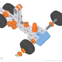 STEMFIE rubber-band-driven car - Thumbnail 13