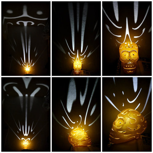 Halloween skull lamps 3D Print 27703