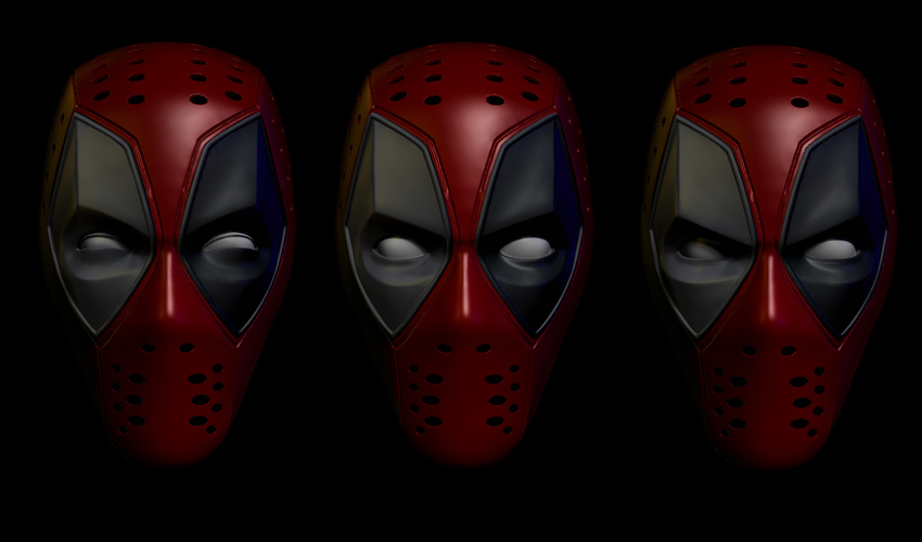 Deadpool  Mask (cosplay) 3D Print 277064
