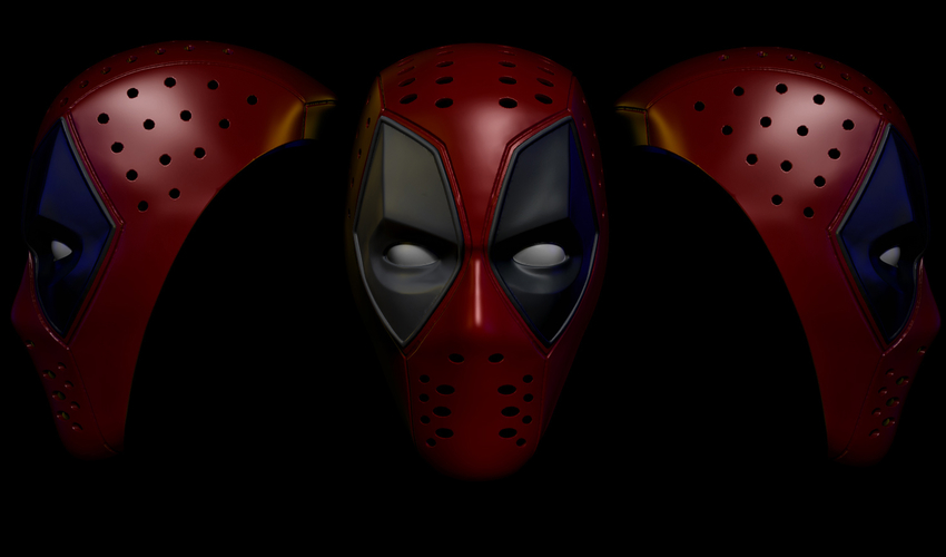 Deadpool  Mask (cosplay) 3D Print 277065