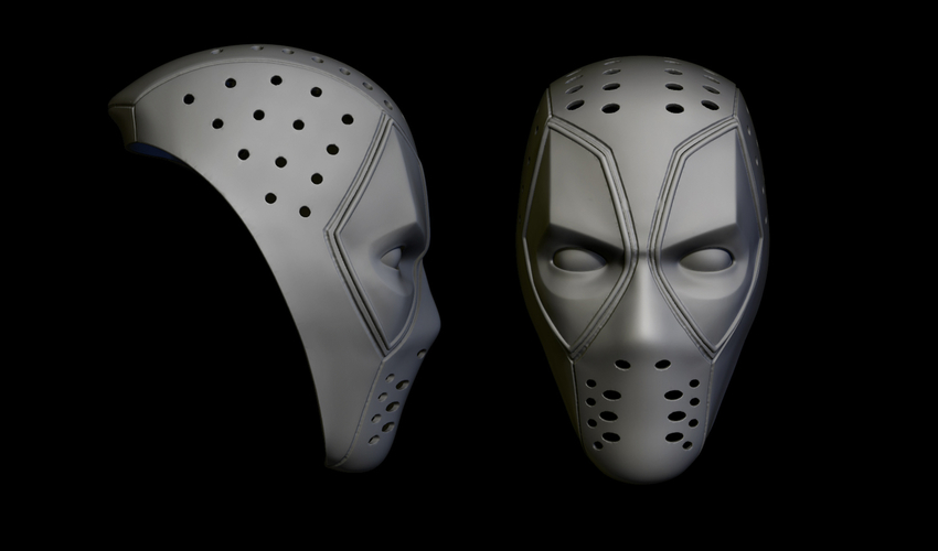 Deadpool  Mask (cosplay) 3D Print 277074