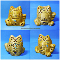 Lucky Cat Lamps carved - Thumbnail 3