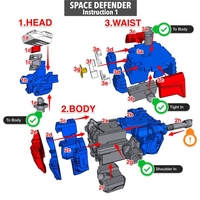 ARTICULATED SPACE DEFENDER (NOT ASTRO MEGAZORD) - NO SUPPORT - Thumbnail 11