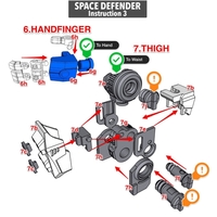 ARTICULATED SPACE DEFENDER (NOT ASTRO MEGAZORD) - NO SUPPORT - Thumbnail 13