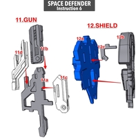 ARTICULATED SPACE DEFENDER (NOT ASTRO MEGAZORD) - NO SUPPORT - Thumbnail 16