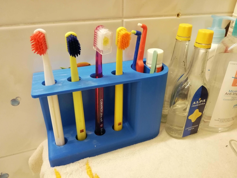 Toothbrush, toothpaste and accessories holder