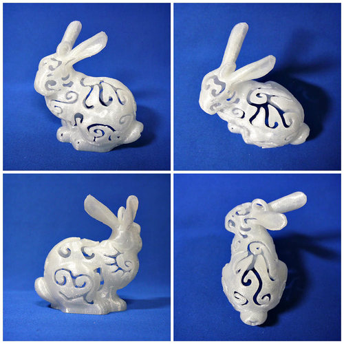 Bunny Lamps carved 3D Print 27715