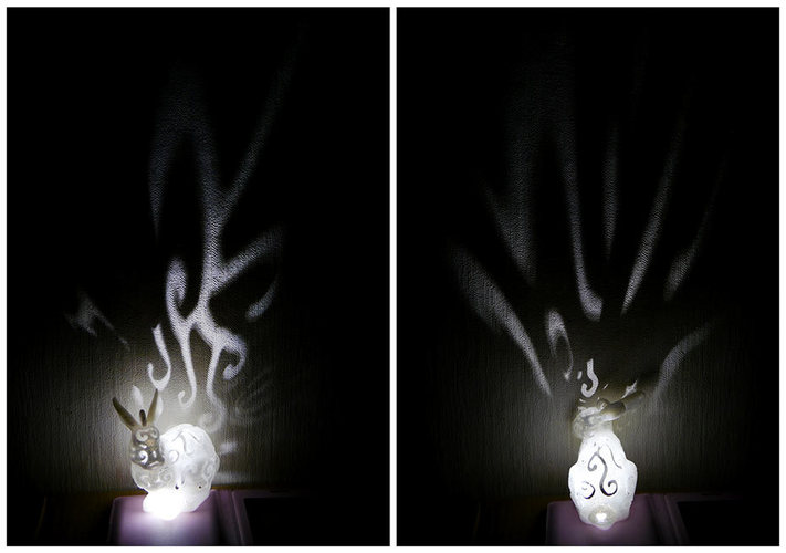 Bunny Lamps carved 3D Print 27716