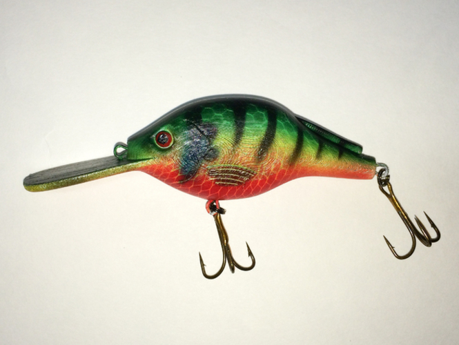 3D Printed CrankBait Fishing Lure by Appy Ghoul para