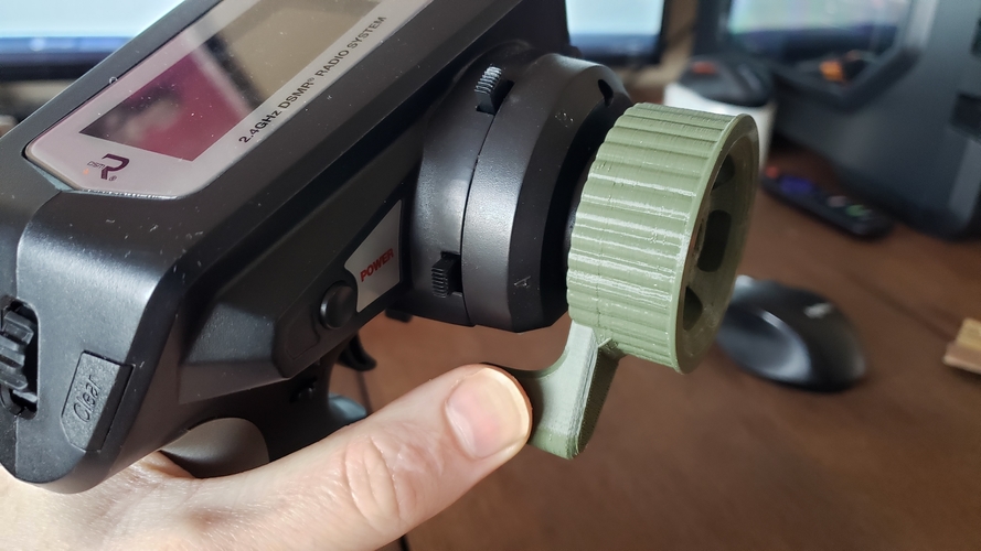 DX5C Thumb Steer Wheel 3D Print 277372