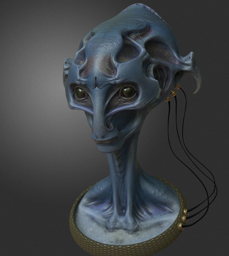 Alien Head 3D Print 277397