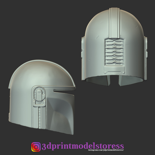 The Mandalorian Helmet - Star Wars 2020 Printing Model 3D Print 277401