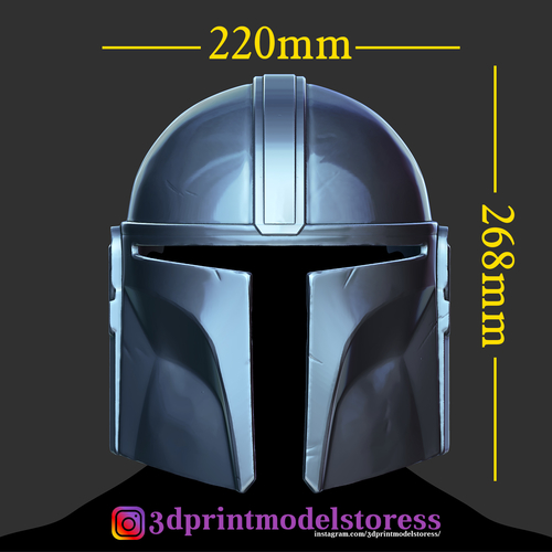 The Mandalorian Helmet - Star Wars 2020 Printing Model 3D Print 277404