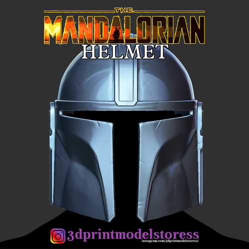 The Mandalorian Helmet - Star Wars 2020 Printing Model 3D Print 277405