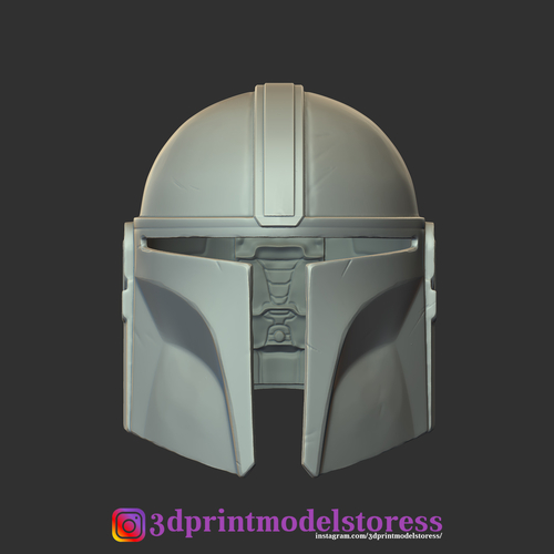 The Mandalorian Helmet - Star Wars 2020 Printing Model 3D Print 277411