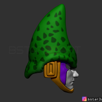 CELL Mask -Dragon Ball Z Cosplay or custom figure 3D print model - Thumbnail 3