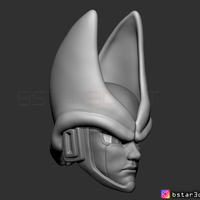 CELL Mask -Dragon Ball Z Cosplay or custom figure 3D print model - Thumbnail 8