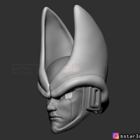 CELL Mask -Dragon Ball Z Cosplay or custom figure 3D print model - Thumbnail 14