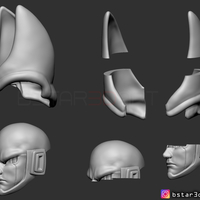 CELL Mask -Dragon Ball Z Cosplay or custom figure 3D print model - Thumbnail 20