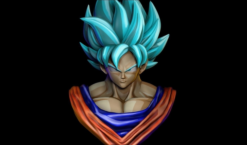 Goku ssj blue 3D Print 277601