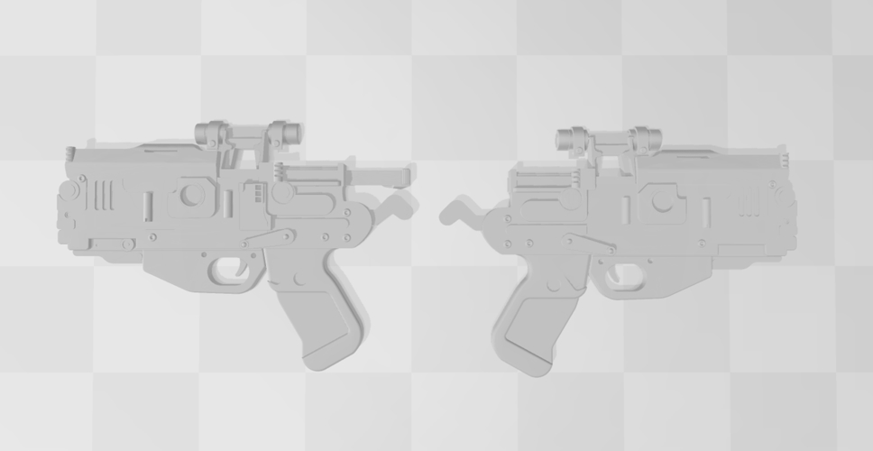 Star Wars - Blaster pistol Knight of Ren - Cardo  - FOR COSPLAY 3D Print 277605