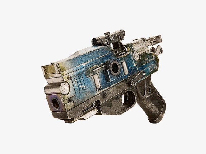 Star Wars - Blaster pistol Knight of Ren - Cardo  - FOR COSPLAY 3D Print 277606