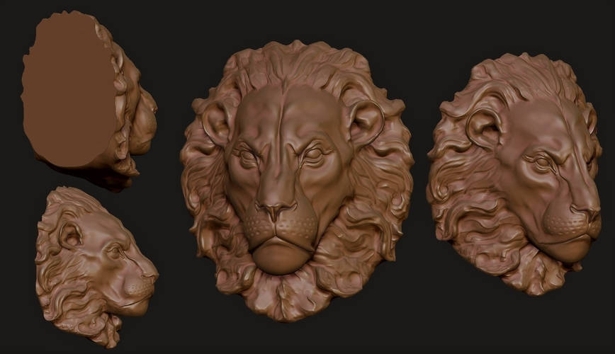 lion head 3D Print 277682
