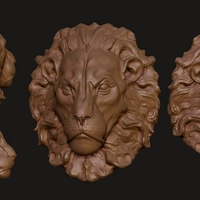 Small lion head 3D Printing 277682