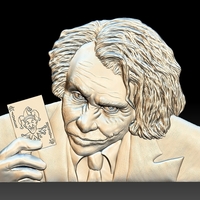 Joker STL model file CNC tested bas relief for cnc router - Thumbnail 6